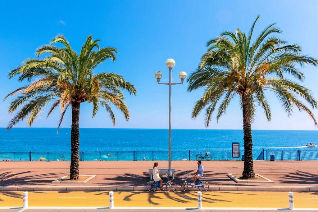 Nice Côte d’Azur weekend et séjour tout compris 2026 en amoureux vol + hotel, Promenade des Anglais, train + hotel, à vélo ou à VTT 2026 2027